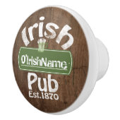 Aangepaste Ierse Pub Old Keg Effect Sign Keramische Knop (Rechts)