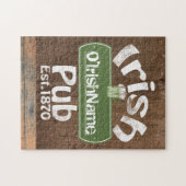 Aangepaste Ierse Pub Old Keg Effect Sign Legpuzzel (Horizontaal)