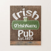 Aangepaste Ierse Pub Old Keg Effect Sign Legpuzzel (Verticaal)