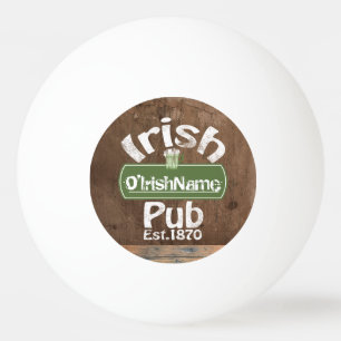 Aangepaste Ierse Pub Old Keg Effect Sign Pingpongballen
