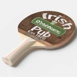 Aangepaste Ierse Pub Old Keg Effect Sign Tafeltennisbatje