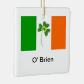 Aangepaste Ierse vlag Keramisch Ornament (Rechts)