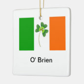 Aangepaste Ierse vlag Keramisch Ornament (Links)