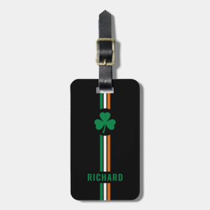 Aangepaste Ierse vlag Patriottische Ierland Strepe Bagagelabel