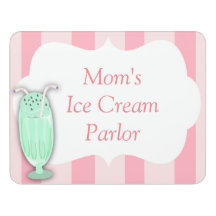 Aangepaste ijscream Mint Sundae Fun Cute Art