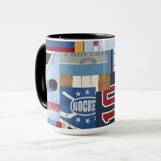 Aangepaste IJshockey-ventilator/speler koelen Mok (Voorkant links)