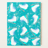 Aangepaste ijsschaatsen Blauwgroen les/praktijk Planner (Achterkant)