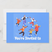 Aangepaste ijsschaatsing op dag van feestdag kaart (Voorkant)