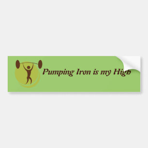 Aangepaste ijzeren bumpersticker pompen