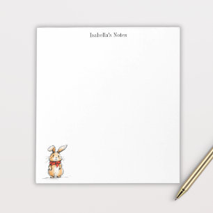 Aangepaste Illustratie van Konijn Notitieblok