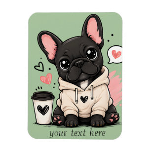 Aangepaste Illustratie van Zacht Frans Bulldog Tru Magneet