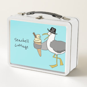 Aangepaste illustratie van zeegarnaal Holiday Hote