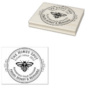 Aangepaste imker & honing Business Rubber Stamp Rubberstempel (Gestempeld)