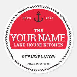 Aangepaste inbliketiketten - Voeg uw eigen woorden Ronde Sticker