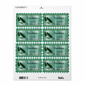 Aangepaste inbliketiketten voor courgette etiket (Full Sheet)