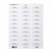 Aangepaste Index Kaart Etiket (Full Sheet)