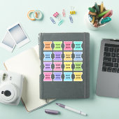 Aangepaste index tabbladen pagina scheiders multic sticker (iPad Cover)