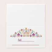 Aangepaste Indiase bloemen Visitekaartjes (Buitenkant ongevouwen)