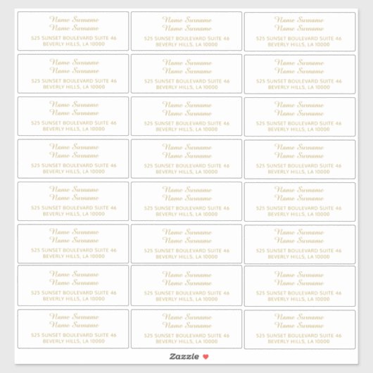 Aangepaste individuele gast mailing adresetiketten sticker (Vel)