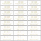 Aangepaste individuele gast mailing adresetiketten sticker (Voorkant)