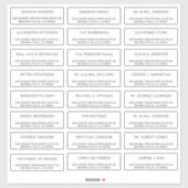 Aangepaste individuele gast mailing adresetiketten sticker (Vel)