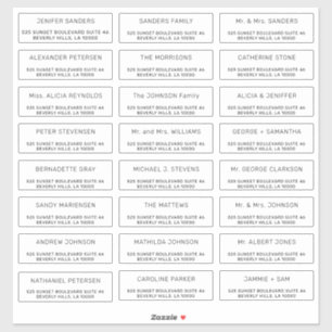 Aangepaste individuele gast mailing adresetiketten sticker