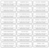 Aangepaste individuele gast mailing adresetiketten sticker (Voorkant)