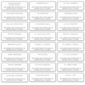 Aangepaste individuele gast mailing adreslabels sticker (Voorkant)