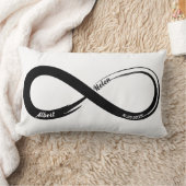 Aangepaste Infinity Couples Jubileum Gift Kussen (Deken)