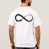 Aangepaste Infinity Couples Jubileum Gift T-shirt (Achterkant)