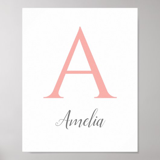 Aangepaste initiaal afdrukken poster (Voorkant)