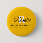 Aangepaste Initiaal Button met naam en positie (Voorkant)