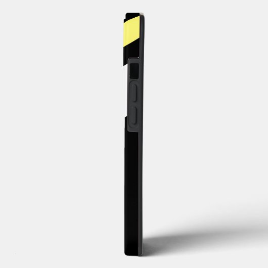 Aangepaste initiaal diagonale lijnen zwart Case-Mate iPhone case (Achterkant / Links)