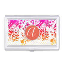 AANGEPASTE INITIAAL LACE Business Card Holder