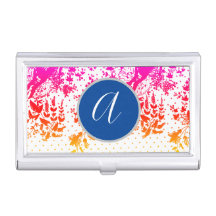 AANGEPASTE INITIAAL LACE Business Card Holder