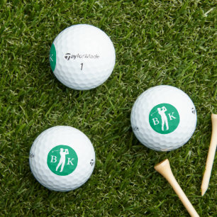 Aangepaste Initiaal Maak Je Eigen Golfer Golfballen
