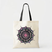 Aangepaste Initiaal Mandala Design Canvas tas (Voorkant)