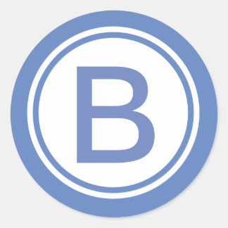 Aangepaste Initiaal Monogrammed sticker