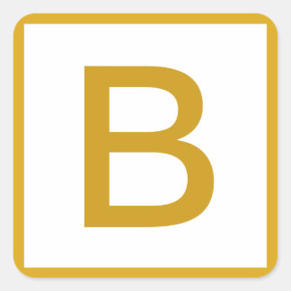 Aangepaste Initiaal Monogrammed sticker