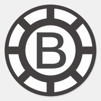 Aangepaste Initiaal Monogrammed sticker