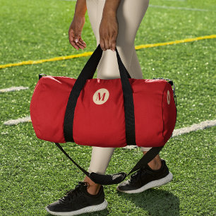 Aangepaste Initiaal naam Red Gingham Fitness Plunjezak