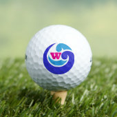Aangepaste Initialen golfbal – Blue Wave Design Golfballen (Insitu Shirt)