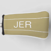 Aangepaste Initialen Moderne Monogram SportPro Gol Golfheadcover (Voorkant)