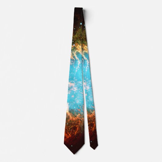 Aangepaste initialen/monogram krab nebula op Tauru Stropdas (Voorkant)