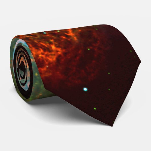 Aangepaste initialen/monogram krab nebula op Tauru Stropdas (Opgerold)