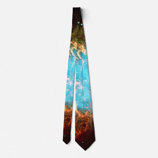 Aangepaste initialen/monogram krab nebula op Tauru Stropdas (Achterkant)