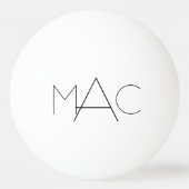 Aangepaste Initialen Pingpongballen (Voorkant)