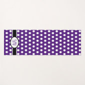 Aangepaste initialen Polka Dot Yogamat (Voorkant (horizontaal))