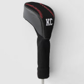 Aangepaste Initialen voor Baseball Player of Jerse Golfheadcover (Schuin)