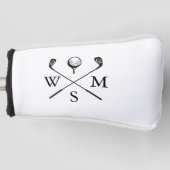 Aangepaste Initialen voor monogram Golfheadcover (Voorkant)